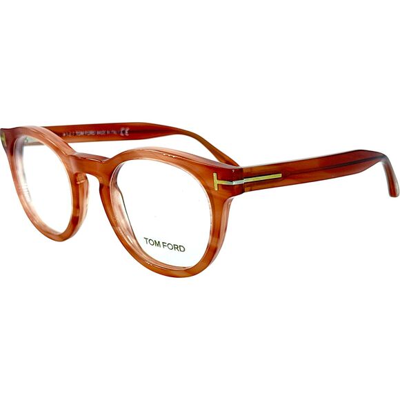 Tom Ford FT5489 Unisex Plastic Eyeglass Frame 074 Pink 48-22 Italy - Picture 1 of 6